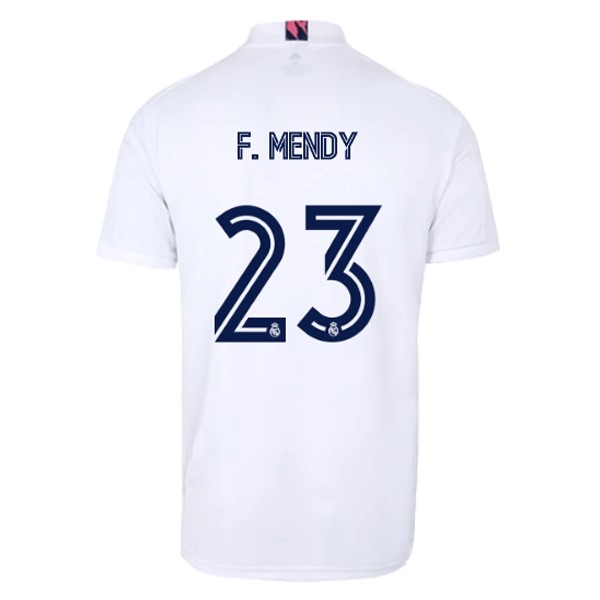 Camiseta Real Madrid Replica Primera Ropa NO.23 F. Mendy 2020/21 Blanco